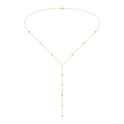 Pendentif diamants naturels ronds 0.44 carat or jaune Lidia